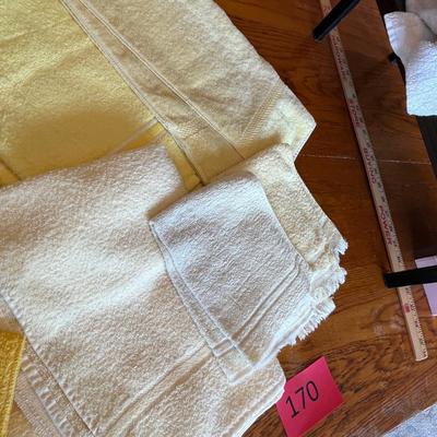 Lot of yellow towels