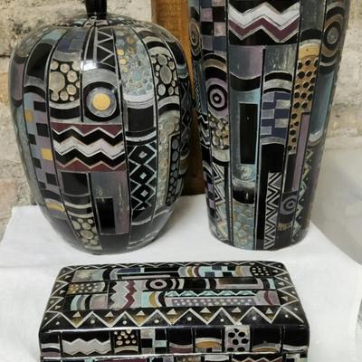 "Wright Way" pottery pieces