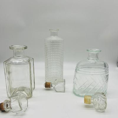 3 Glass Whisky Decanters