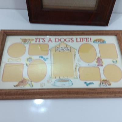Picture frames and a ceramic Texas bell
