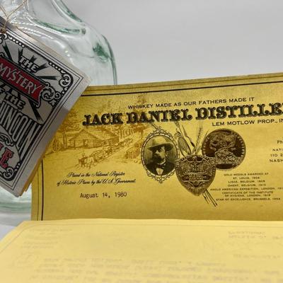 BELL OF LINCOLN JACK DANIEL BOTTLE