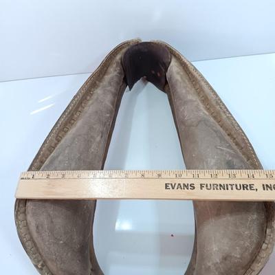 Horse Mule Collar Leather Yolk Western Antique Farm Rustic Decor