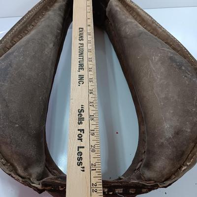 Horse Mule Collar Leather Yolk Western Antique Farm Rustic Decor