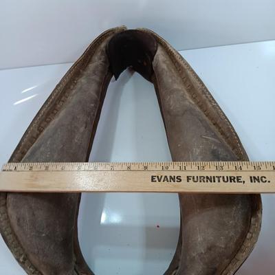Horse Mule Collar Leather Yolk Western Antique Farm Rustic Decor