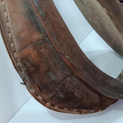Horse Mule Collar Leather Yolk Western Antique Farm Rustic Decor