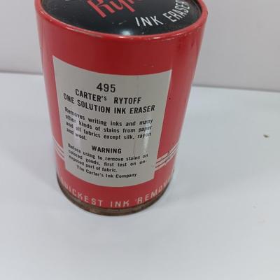Vintage metal tins - Carter's Rytoff- Singer oil and Sure Rite inked ribbon Denver Colorado