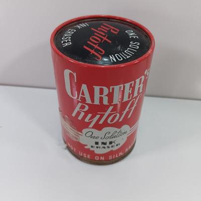 Vintage metal tins - Carter's Rytoff- Singer oil and Sure Rite inked ribbon Denver Colorado