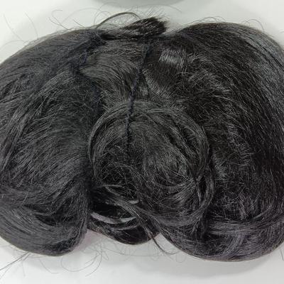 Two new black wigs one long hair one short hair