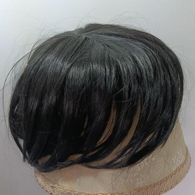 Two new black wigs one long hair one short hair