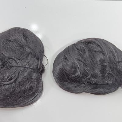 Two new black wigs one long hair one short hair