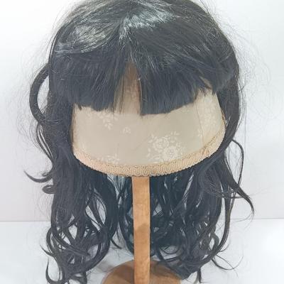 Two new black wigs one long hair one short hair