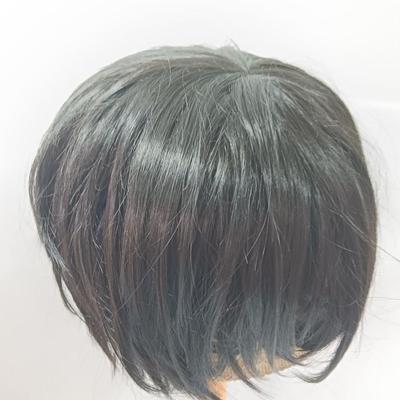 Two new black wigs one long hair one short hair