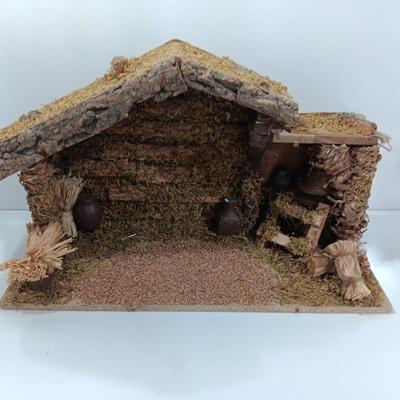 Neat wooden Manger for Nativity scene