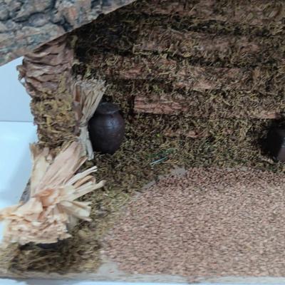 Neat wooden Manger for Nativity scene