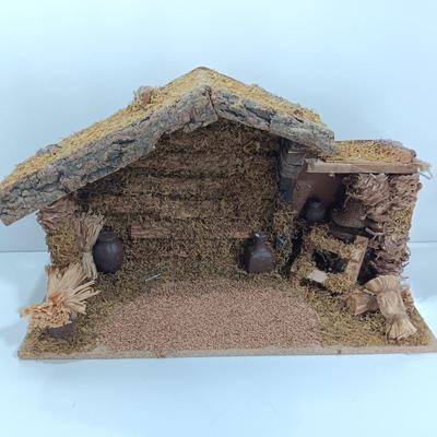 Neat wooden Manger for Nativity scene