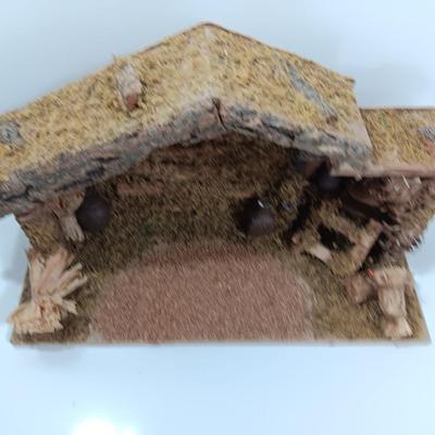 Neat wooden Manger for Nativity scene