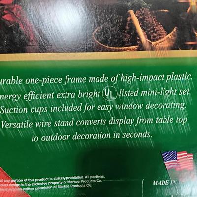 Christmas Lighted Silhouette Window Wall Table Decoration Candle Light 2 of 2