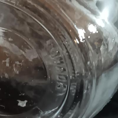 Clear glass Jar Snow man with hat