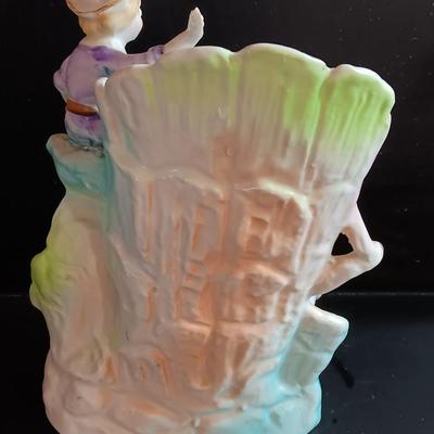 Vintage porcelain Jack and the Beanstalk Vase