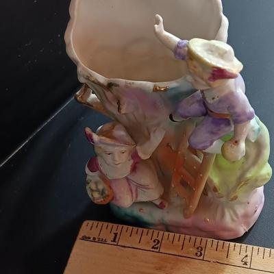 Vintage porcelain Jack and the Beanstalk Vase