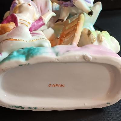 Vintage porcelain Jack and the Beanstalk Vase