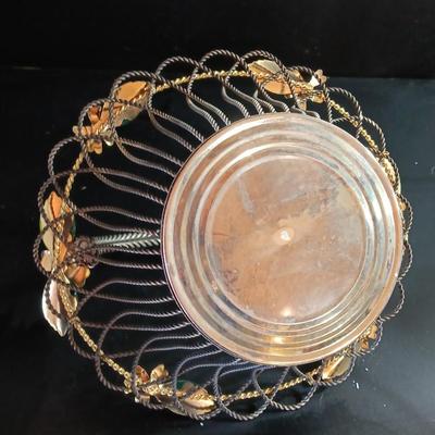 shabby toleware wire basket