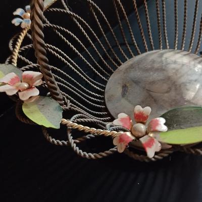 shabby toleware wire basket