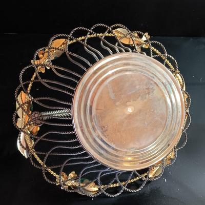 shabby toleware wire basket