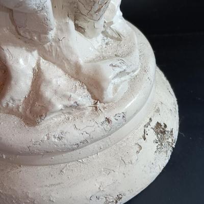 Cement cherub / angel pedestal
