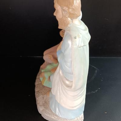 Vintage Ceramic Holy Family Nativity Statue Figurine 1989 12"