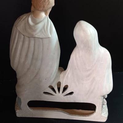 Vintage Ceramic Holy Family Nativity Statue Figurine 1989 12"