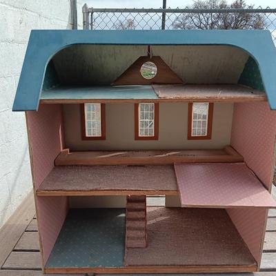 Vintage wooden doll house