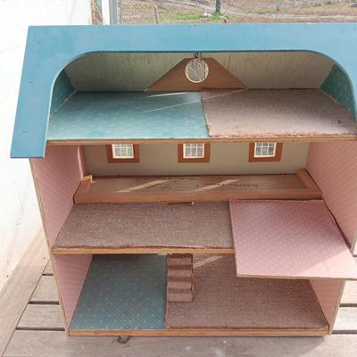Vintage wooden doll house