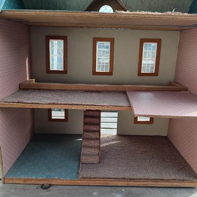 Vintage wooden doll house