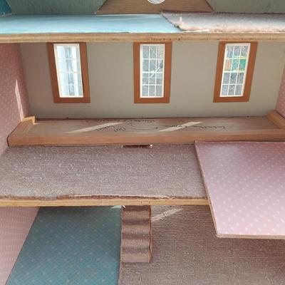 Vintage wooden doll house
