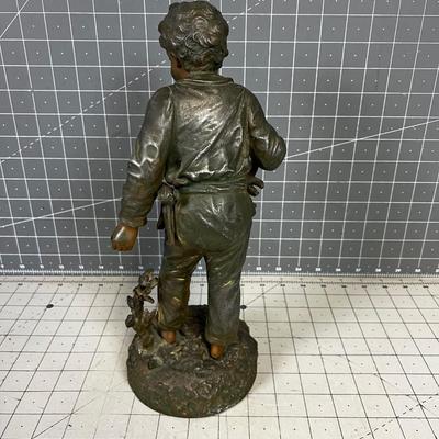 ANGELUS Statue of Boy, par Eng Morean 