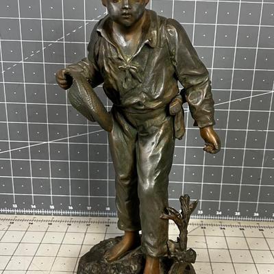 ANGELUS Statue of Boy, par Eng Morean 