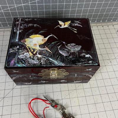 Mother of Pearl Inlay Jewelry Box