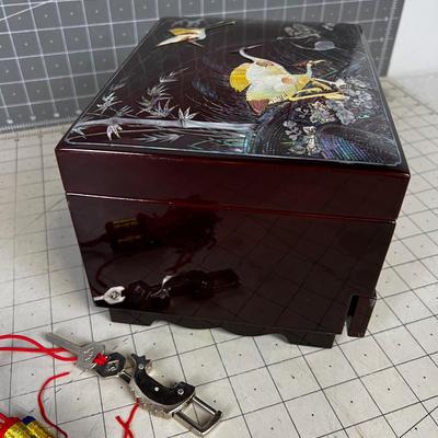 Mother of Pearl Inlay Jewelry Box