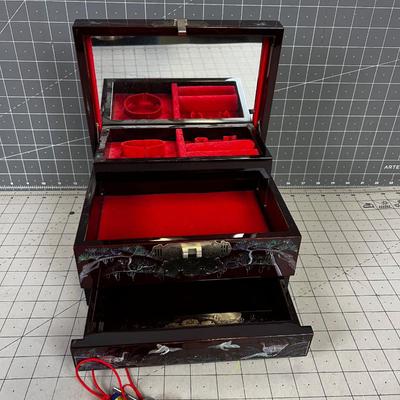 Mother of Pearl Inlay Jewelry Box