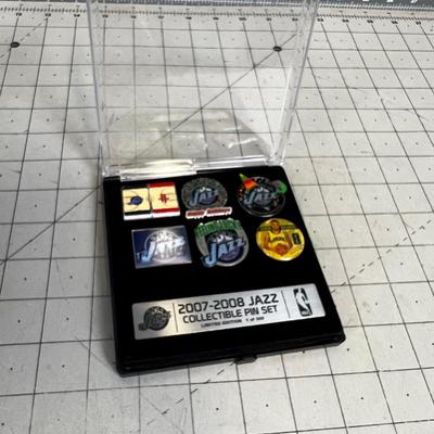 Collectible JAZZ Pins 2007-2008 In Case
