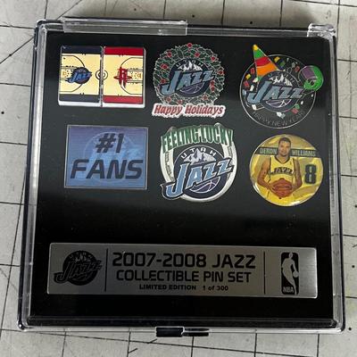 Collectible JAZZ Pins 2007-2008 In Case