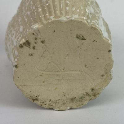 mid century SAVOY CHINA 6" VASE Popcorn Finish Taupe