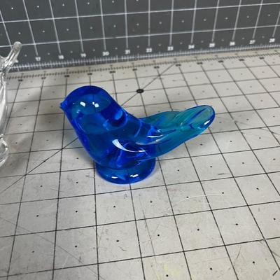 Glass Dolphin and Blue Bird 