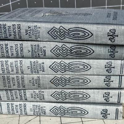 Seeing Europe with Famous Authors  Partial Set of Books Dated 1914