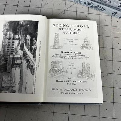 Seeing Europe with Famous Authors  Partial Set of Books Dated 1914