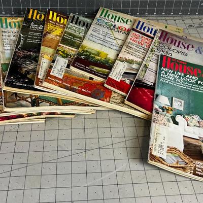 Pile of Magazines: House & Garden late60's to early 70's 
