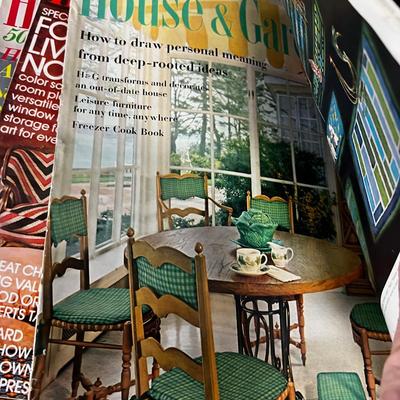 Pile of Magazines: House & Garden late60's to early 70's 
