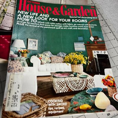 Pile of Magazines: House & Garden late60's to early 70's 