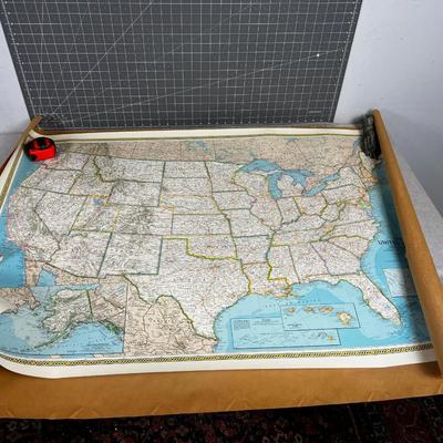 Rolled Map of the United States by National Geographic